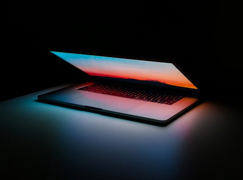 Open laptop with a glowing screen, the kind of machine covered in this best budget laptops 2026 guide