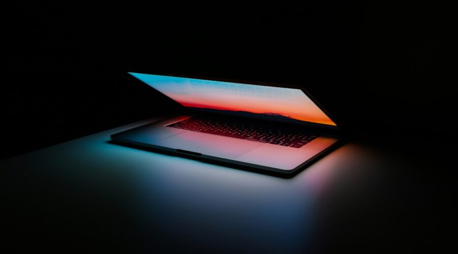 Open laptop with a glowing screen, the kind of machine covered in this best budget laptops 2026 guide