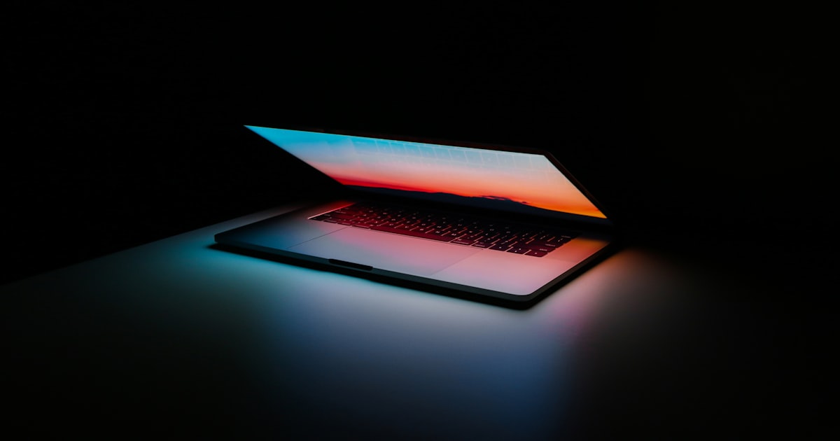 Open laptop with a glowing screen, the kind of machine covered in this best budget laptops 2026 guide