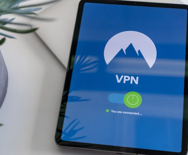 Tablet screen showing a VPN app connected, the kind of interface you get with the best free VPN services