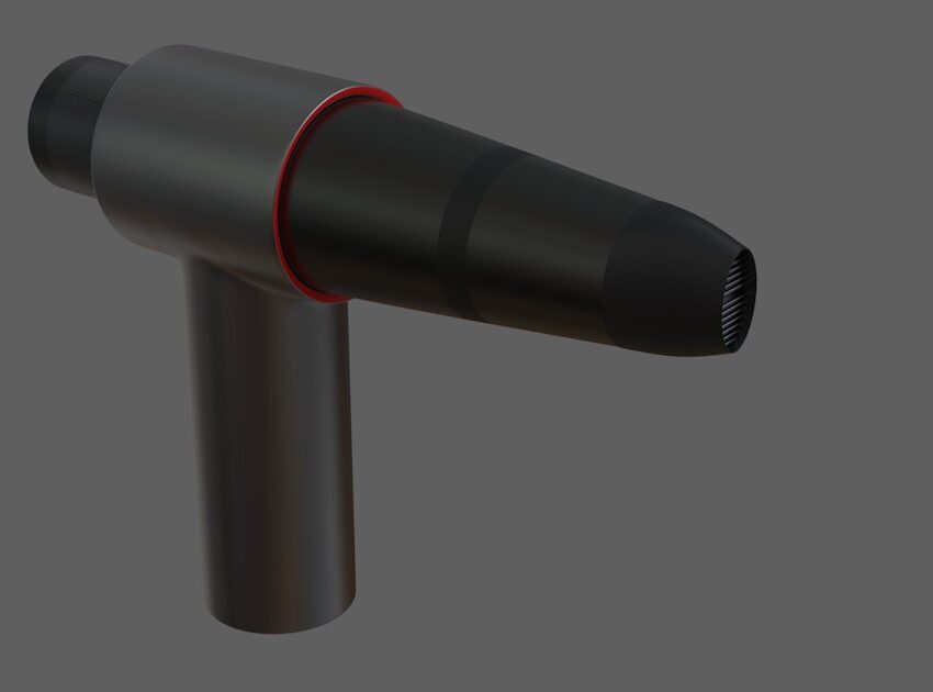Handheld percussion massage gun, the device at the center of any best massage gun for muscle recovery comparison