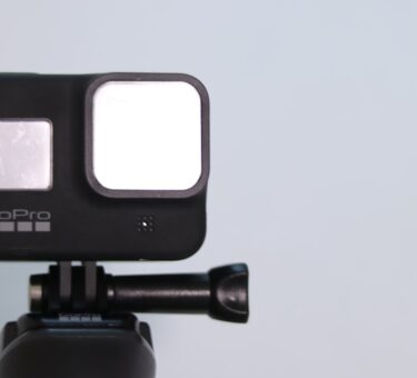 Action camera mounted and ready to record, the setup you use with the best waterproof action camera