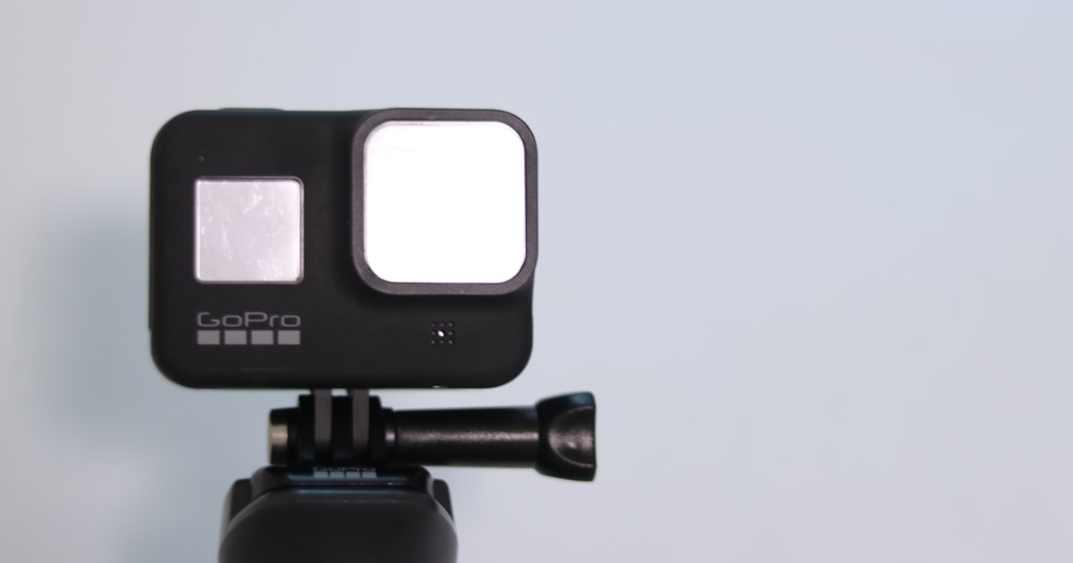 Action camera mounted and ready to record, the setup you use with the best waterproof action camera