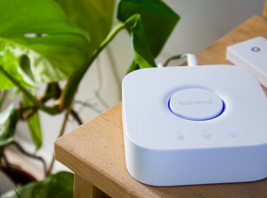 Smart home hub and remote on a table, the control center every smart home buying guide starts with