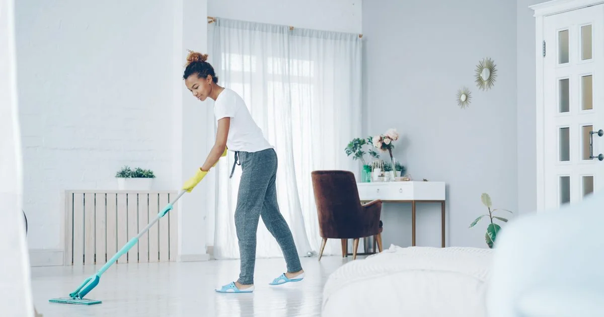 A flat mop on a sealed hard floor in a bright room, the surface both sides of the Bissell vs Shark steam mop comparison are scoped to